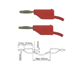 ПрофКиП PTL902-1 составные измерительные провода 2 мм Male-Male