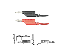 ПрофКиП PTL908-9 измерительные провода 4 мм Male-Male